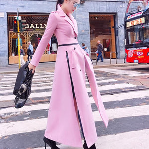 Pink Long Overcoat